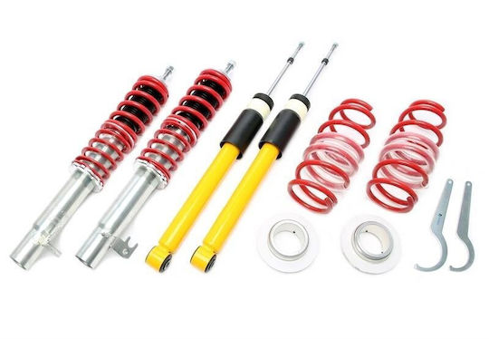 Ta Technix Set Suspensions Adjustable 4pcs for Peugeot 107 Toyota Aygo Citroen C1