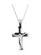 Stahl Männlicher Kreuz mit Kette
