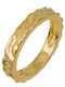 Gold Plated Wavy Wedding Ring 925 038958 038958 Silver