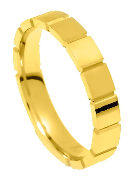 Set Couple Gold Wedding Rings 9 Carats Stergiadis S145