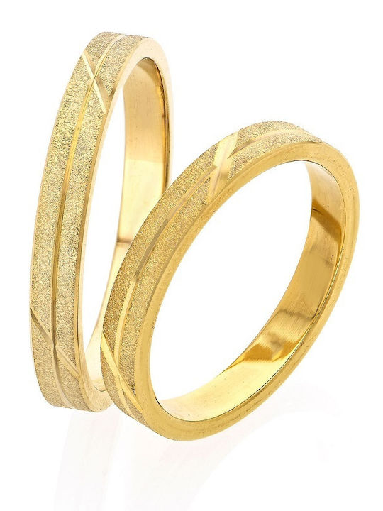 9 Carat Gold Couple Ring Set Stergiadis S121