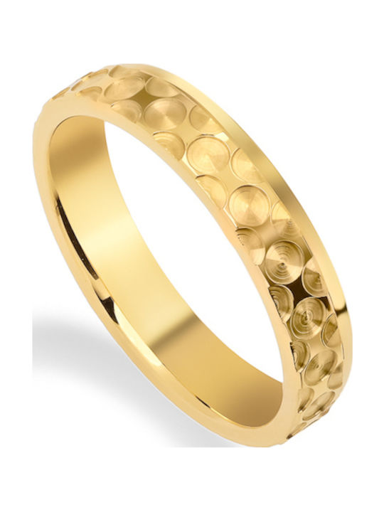 Set of Couple's Gold Wedding Rings 9 Carats Stergiadis 22-09