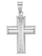 White Gold Cross St185 9 Carats