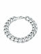 Clean Cubana Silberarmband 13mm Edelstahlarmband 316l 22-23 cm