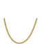 Micron Cubana Chain Gold 4mm Αλυσίδα Λαιμού Ανοξείδωτο Ατσάλι 316l 60 Cm