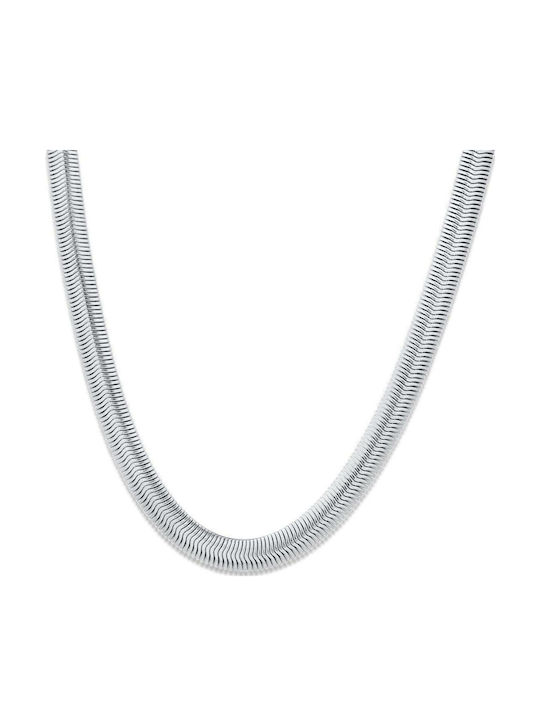 Dennis Snake Chain Silver Stainless Steel 6mm 50 Cm