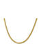 Fior Chain Gold 3mm Αλυσίδα Λαιμού Ανοξείδωτο Ατσάλι 316l 45 Cm