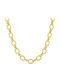 Circle Chain Gold 10mm Neck Chain Stainless Steel 316L 45 cm