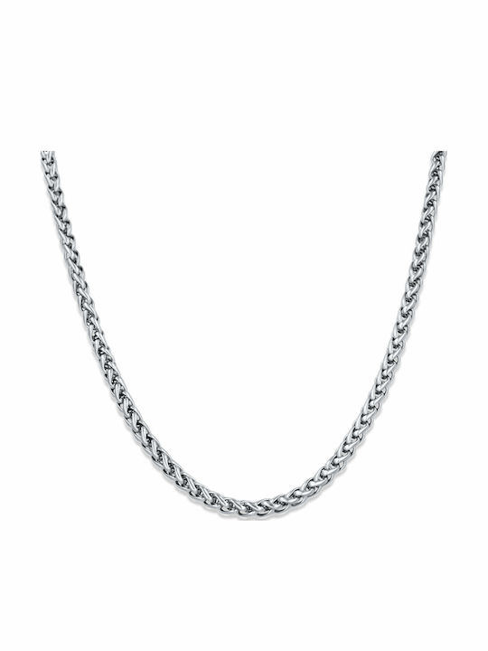 Soleil Chain Сребърна 4мм Вериги Врат Неръждаема Стомана 316l 60 См