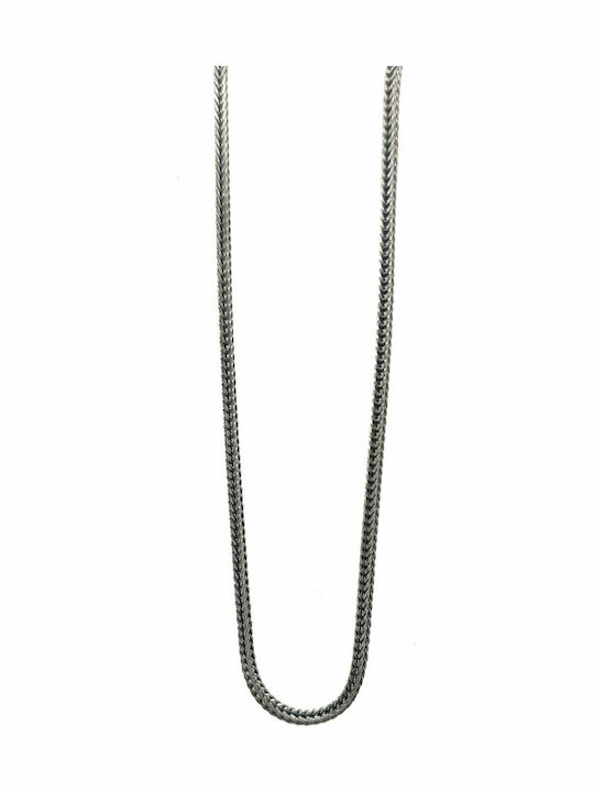 Chain Anastasios Creations Black Silver 925 Clasp 1.3mm 50cm Al7