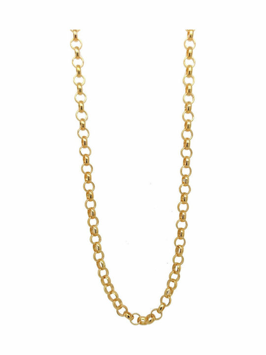 Chain Anastasios Creations Gold Silver 925 Greek 3.4mm 50cm Al6
