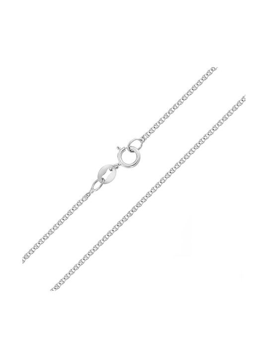 Λευκόχρυση Αλυσίδα Κ14 Αραιή Σπίγγα Νο2 45 Cm Al11245005