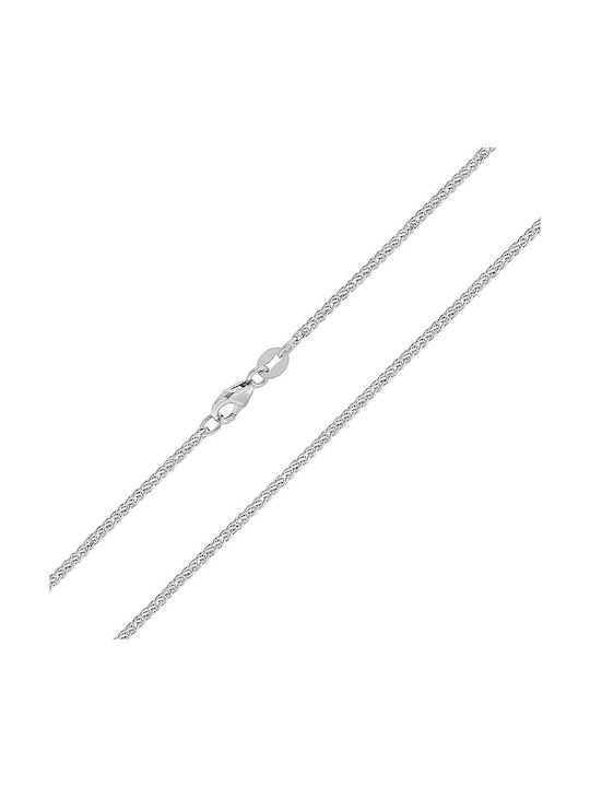 White Gold 14K Spiga Chain 55 Cm Al11255003