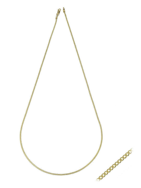 Neck Chain Gourmet Masif 50cm Gold 14K Ralg038