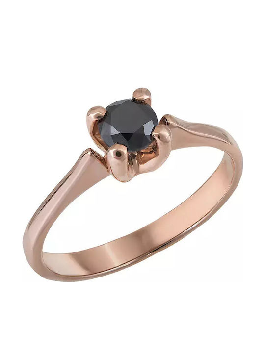 Einzelner Steine Ring Schwarz Brillanten K18 028404 028404 Gold 18 Karate Einzelner Steine Ring Schwarz Brillanten K18 028404 028404 Gold 18 Karate