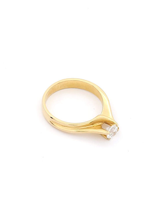 Damentrauring mit Gold Einzeln Steine Rose Gold K18 Val' Oro Code 070746