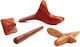 Wooden Reflexology Tools Set 4 Cube Cross Birdy Stick