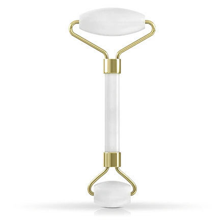 Ролер за Масаж на Лице Прозрачен Кварц Rock Crystal Face Roller