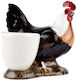 Ceramic Egg Holder Cock Dorking 8x9 Cm