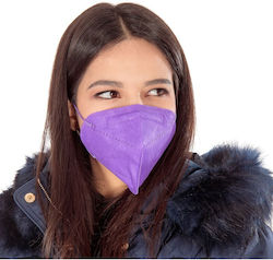Μάσκα Προστασίας FFP2 Μωβ mask-KN95-50-(prpl) 5...