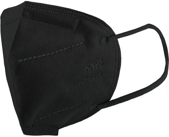Black 3D Non-Reusable Kn95 FFP2 5-Layer Protective Face Mask GB2626-2006 100 Pieces