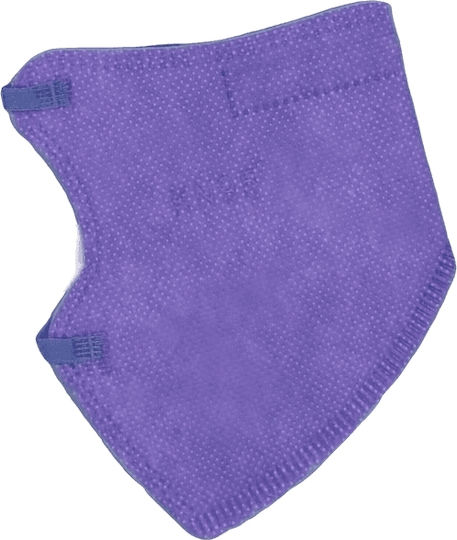 Kids Protective Mask Kn95 Non-Reusable Purple 1 Piece