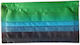 Protective Masks Green Black 10 Pieces