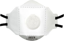 Zeus FFP3/P913V Professional Protective Mask 5 Layers White Color with Valve