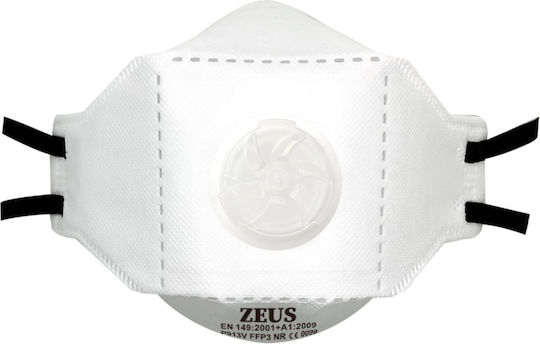 1tem Zeus Ffp3/p913v Επαγγελματικη Μασκα Προστασιας 5 Επιπεδων Λευκου Χρωματος Me Balbida