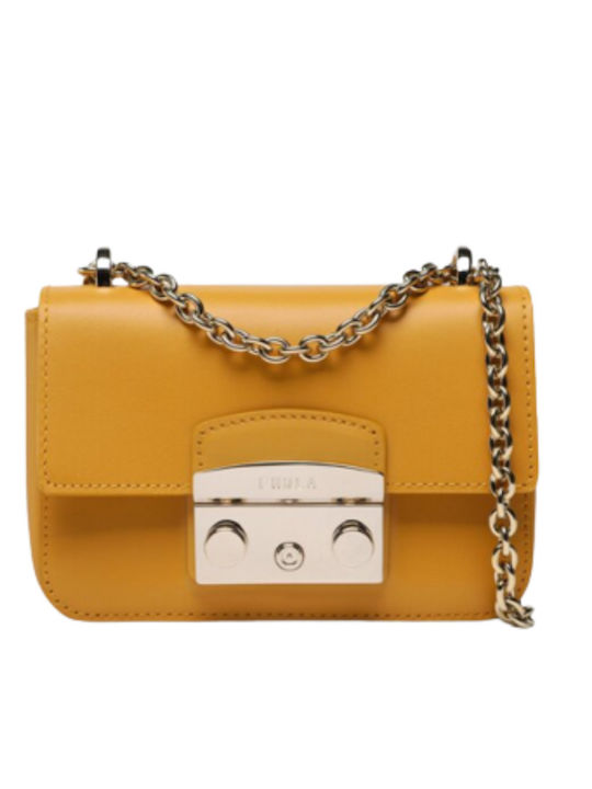 Furla Metropolis Mini Crossbody Vitello Roma Marmalade Γυναικείο