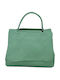 Leather 100 Leather Women's Bag Code 04-bag-ilbs-6200 Verde-aqua