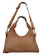 Leather 100 Leather Women's Bag Code 04-bag-ilbs-6225 Cognac