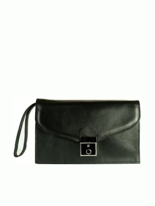 Kouros Leather Handbag Men's Bag 819 Black