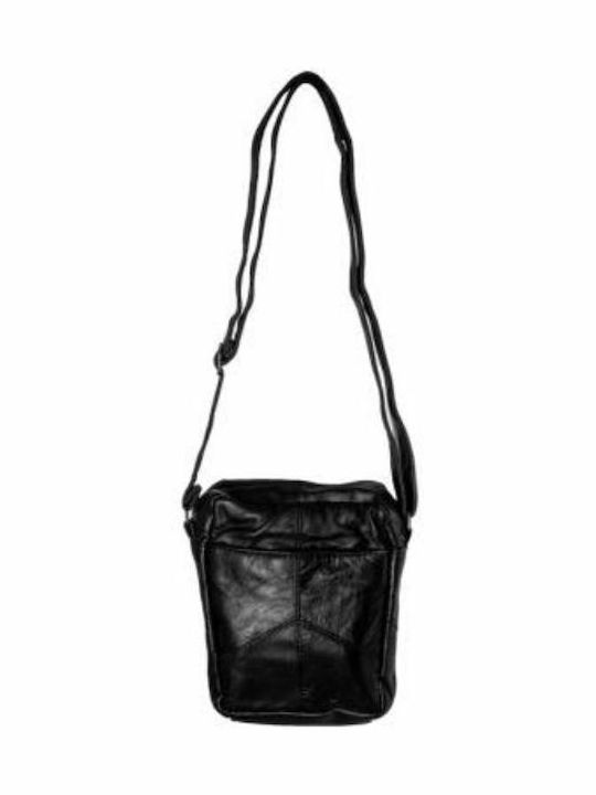 Kouros Leather Men's Shoulder Bag 3 Black