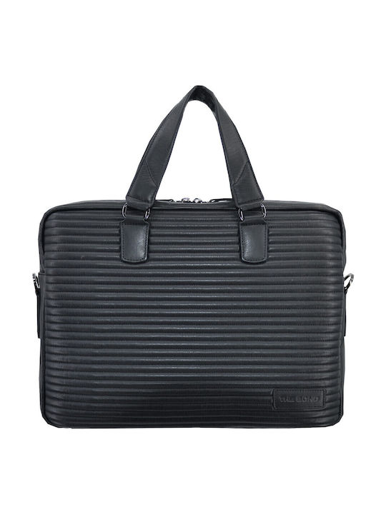 Leather 100 Δερματινη Επαγγελματικη Τσαντα Κωδικος 44s-bag-1165-1 Black