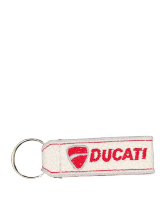 Schlüsselanhänger Technoderm Weiß Klein Ducati 4811-k