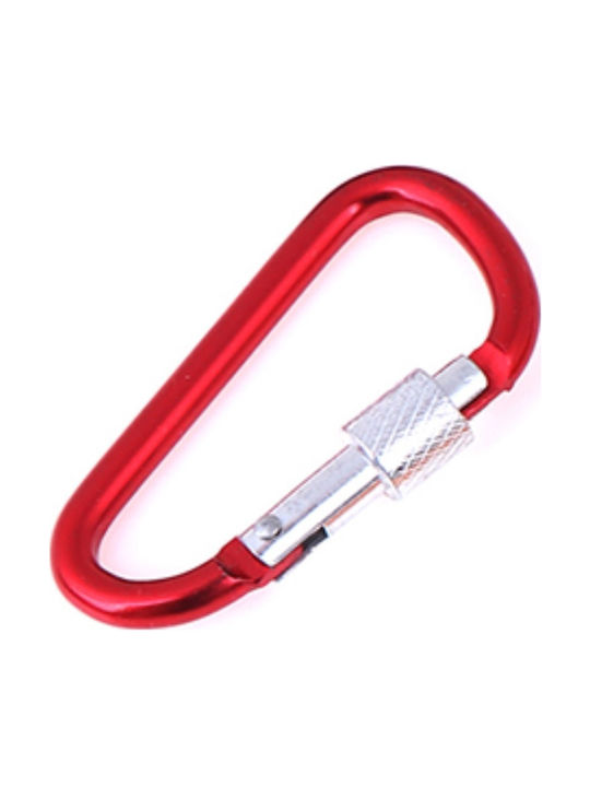 Μπρελοκ Carabiner 7,2cm Ασφαλεια Κοκκινο