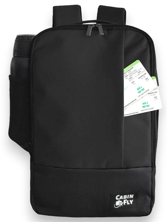 Cabinfly Cf001 Schwarzes Rucksack 40x20x25 20lt