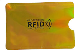 Anti-scan Card Protector Aluminum Case RFID Shiny Gold
