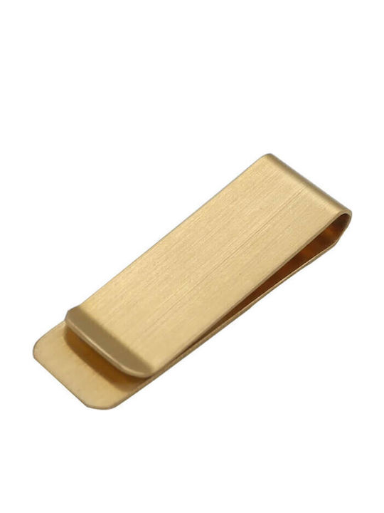 Money Clip Κλιπ Χρημάτων Χρυσό 5x1,5cm