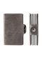 Mini Wallet Double Card Holder Automatic RFID Signal Block Wallet Card Case Gray 800.0017