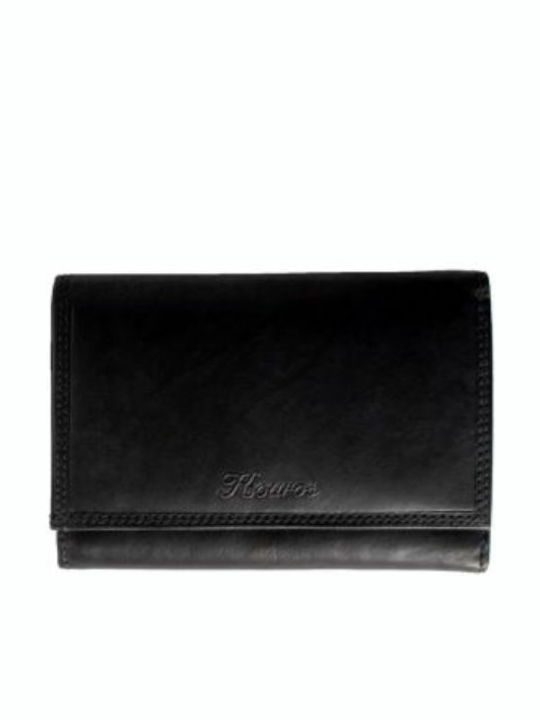 Kouros Leder Damenbrieftasche 356 Schwarz