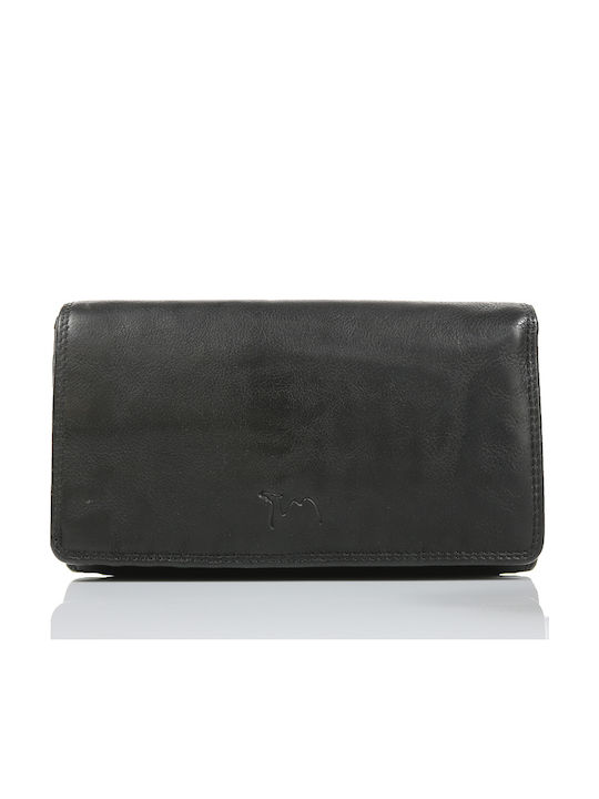 Trip Camel Πορτοφόλι Γνήσιο Vintage Μαλακό Δέρμα 515 Black