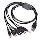 Usb Charging Cable 5 in 1 Wii U New 3DS XL New 3DS NDS Lite SP PSP