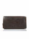 Trip Camel Πορτοφόλι Γνήσιο Vintage Μαλακό Δέρμα 515 D.brown