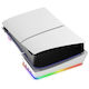 Sony PS5 Slim Ipega PG-P5S021 RGB Light Host Horizontal Stand 4 USB Hub White