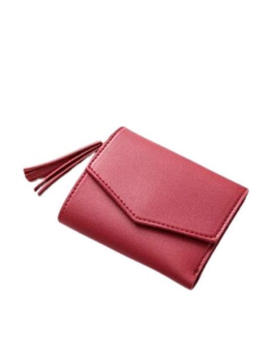 Short Tassel Wallet Red Διαστάσεις 12*10*2 Cm