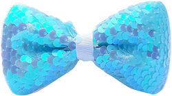 Bow Hair Clip Colored Sequin Green