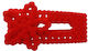 Hair Clip Castor Design Red Flower