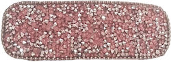 Damen Mode Clip Haarspange Strass Rosa